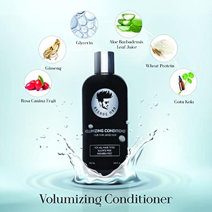 Avenue Man VOLUMIZING CONDITIONER (11.8 OZ) - HAIR PRODUCTS FOR MEN - VOLUMIZING AND HYDRATING CONDITIONER WITH HERBAL EXTRACTS - MADE IN THE USA - Image 3